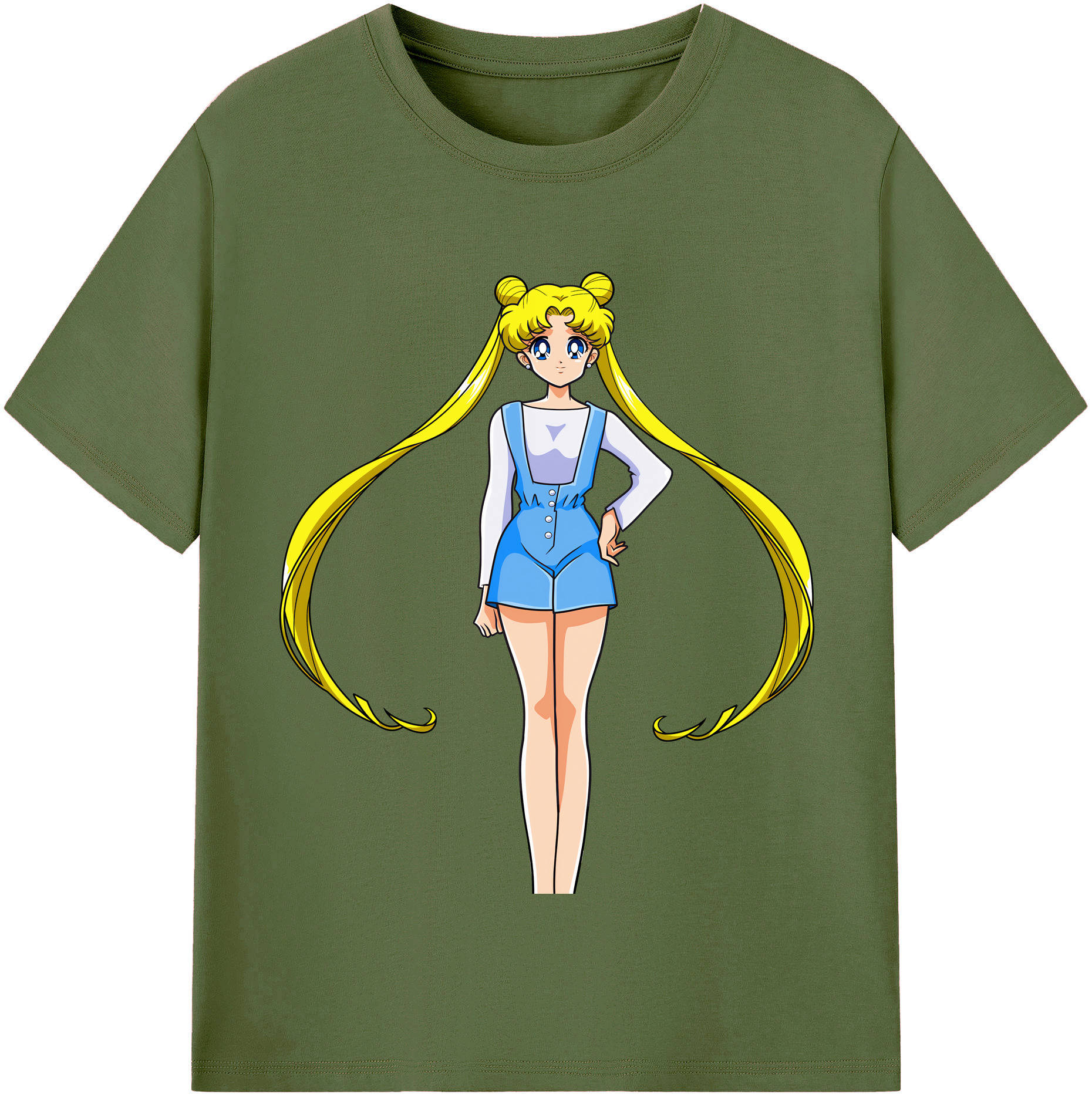 （画像用） 美少女戦士セーラームーン 愛野 美奈子 あいの みなこ Sailor Moon Aino Minako 綿100％半袖Tシャツ（フロントプリント）